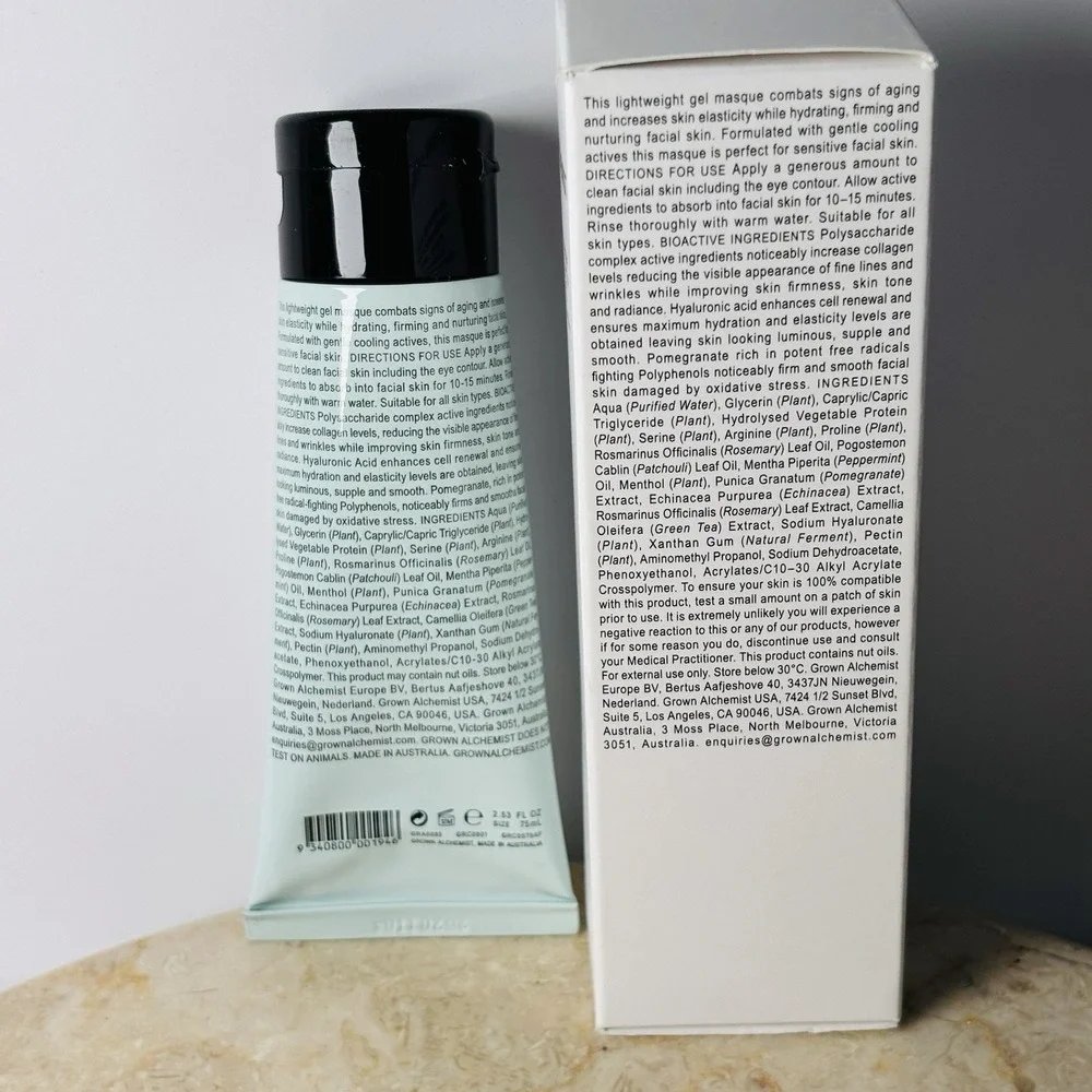 Grown Alchemist Age-Repair Gel Masque‎ 2.53 oz Pomegranate Extract & Peptide NIB